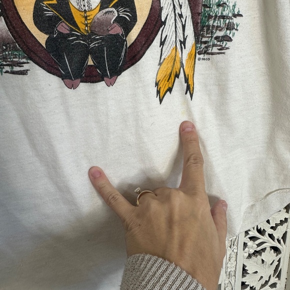 Vintage Washington Commanders Hog Super Bowl XVII Varsity T Shirt Sz Medium - Picture 4 of 7